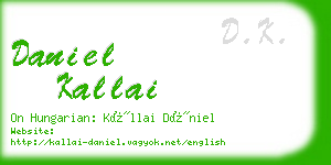 daniel kallai business card